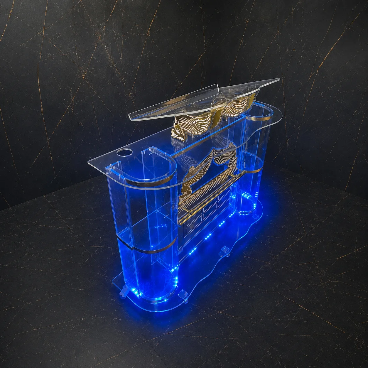 Púlpito de Acrílico Arca da Aliança com LED RGB