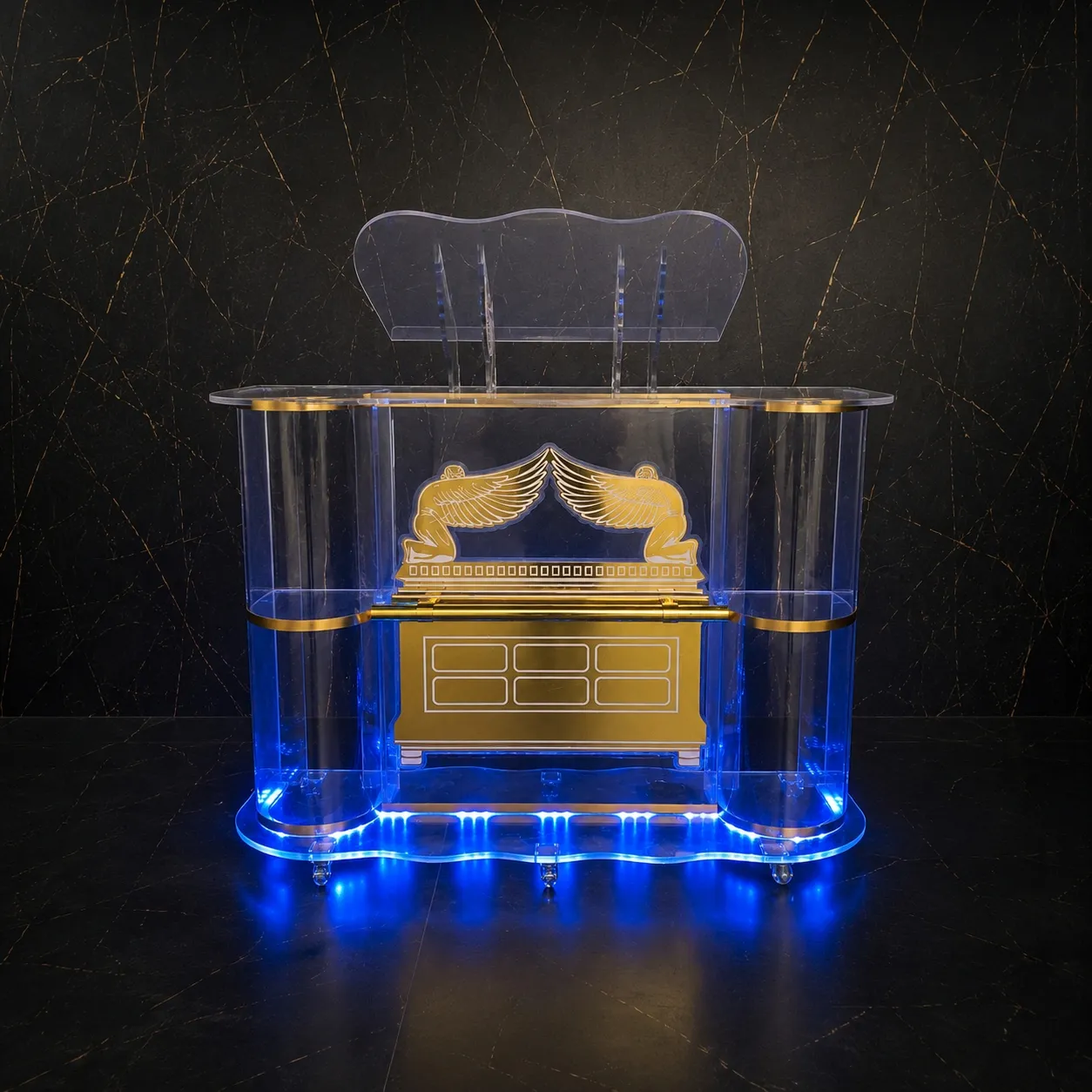 Púlpito de Acrílico Arca da Aliança com LED RGB
