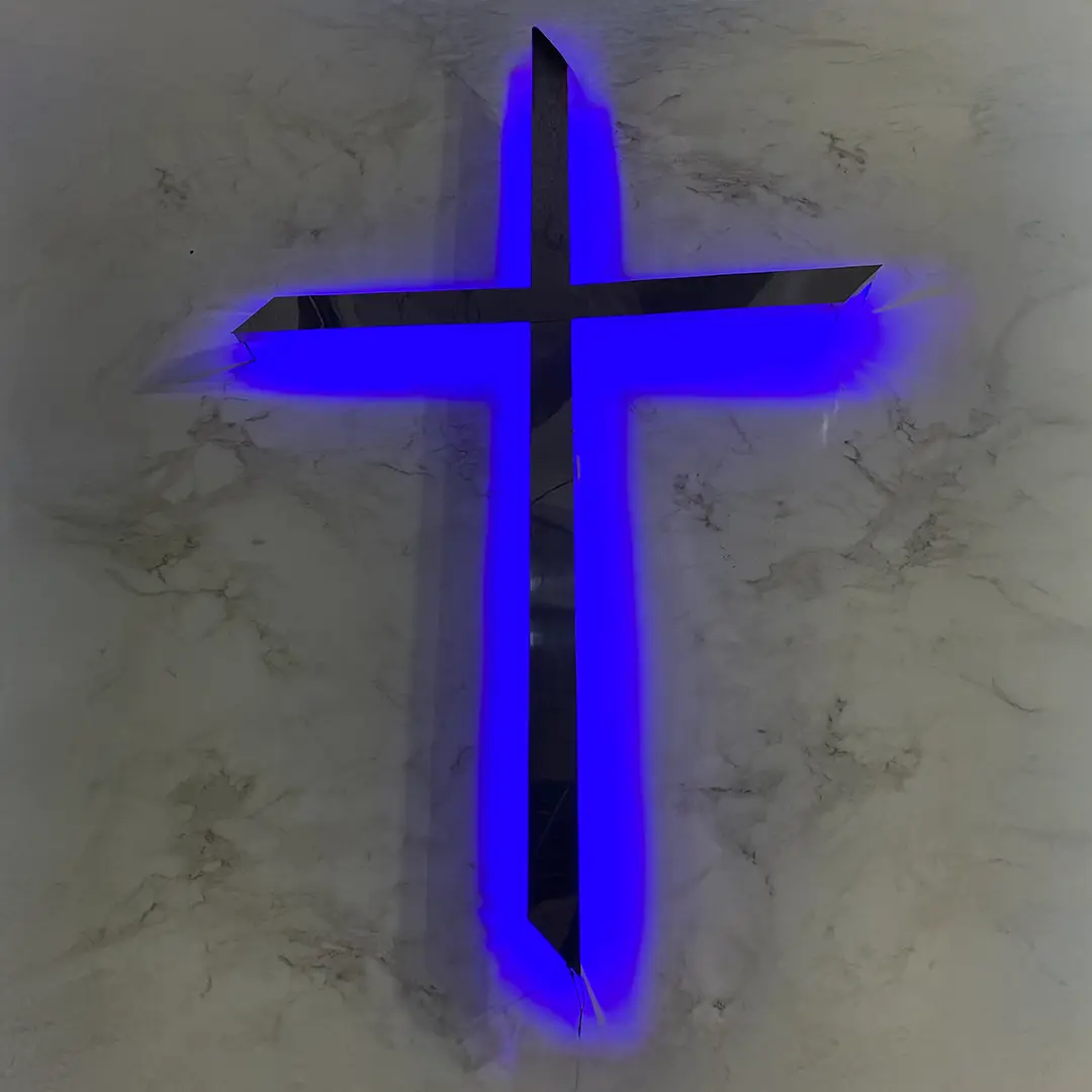 Letreiro Cruz Crucifixo