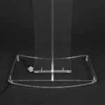 Base do púlpito Tito em acrílico virgem com LED azul embutido