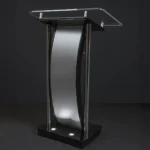 Púlpito de acrílico para igreja Marcos — vista frontal