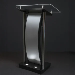 Púlpito de acrílico para igreja Marcos — vista frontal